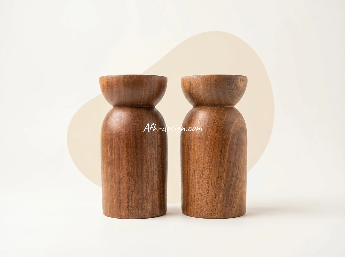 شمعدان چوبی تارا